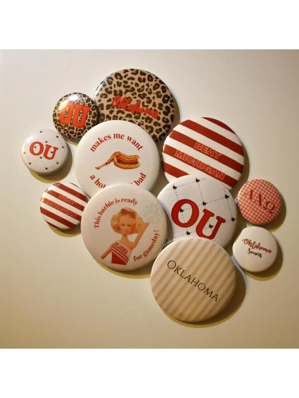 game day buttons